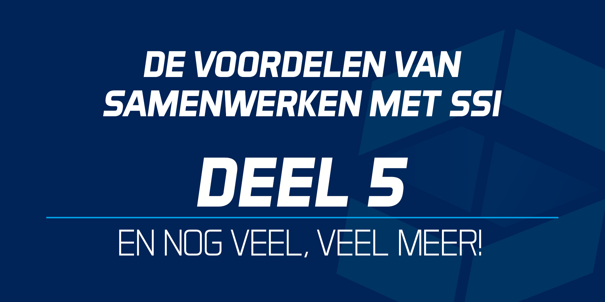 De voordelen van samenwerken met Schreuders Sport International - DEEL 5