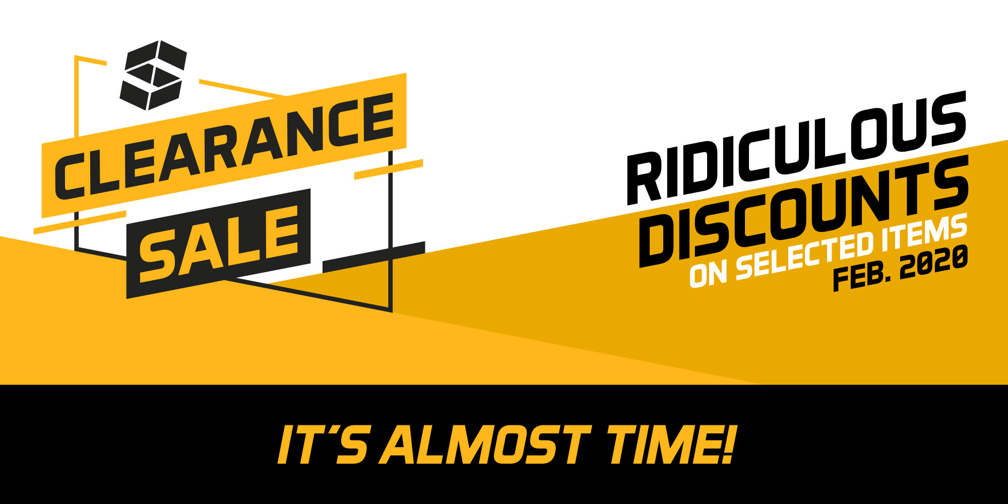 Ready...steady...CLEARANCE SALE!